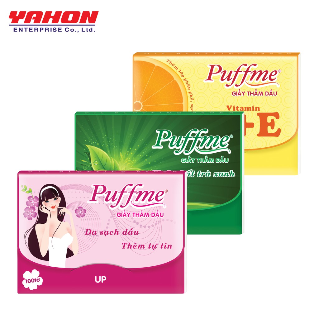 COMBO 3 HỘP GIẤY THẤM DẦU PUFFME  100 TỜ