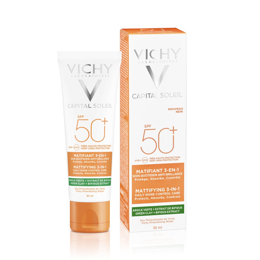 Kem chống nắng Vichy Capital Soleil Matifiant 3in1, kem chống nắng dành cho da dầu mụn - Thi Vũ