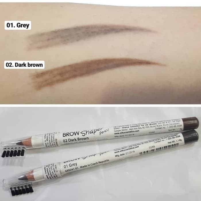 CHÌ MÀY KÈM CHỔI SILKYGIRL BROW SHAPER PENCIL-[Cocolux]