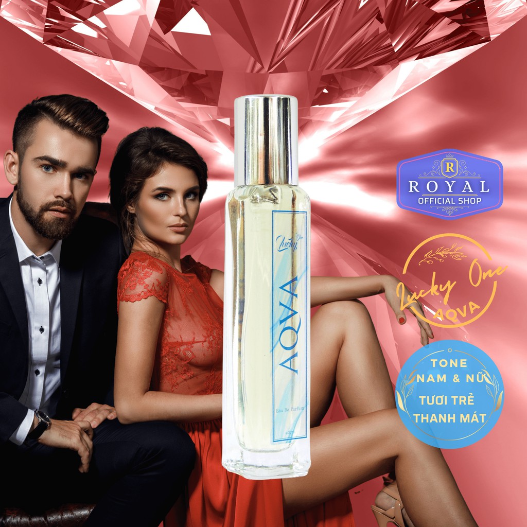 Nước hoa chính hãng LUCKY ONE - AQVA mùi nam và nữ chai 20ml