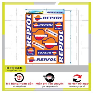 LOGO STICKER REPSOL 09 - DUNG DECAL