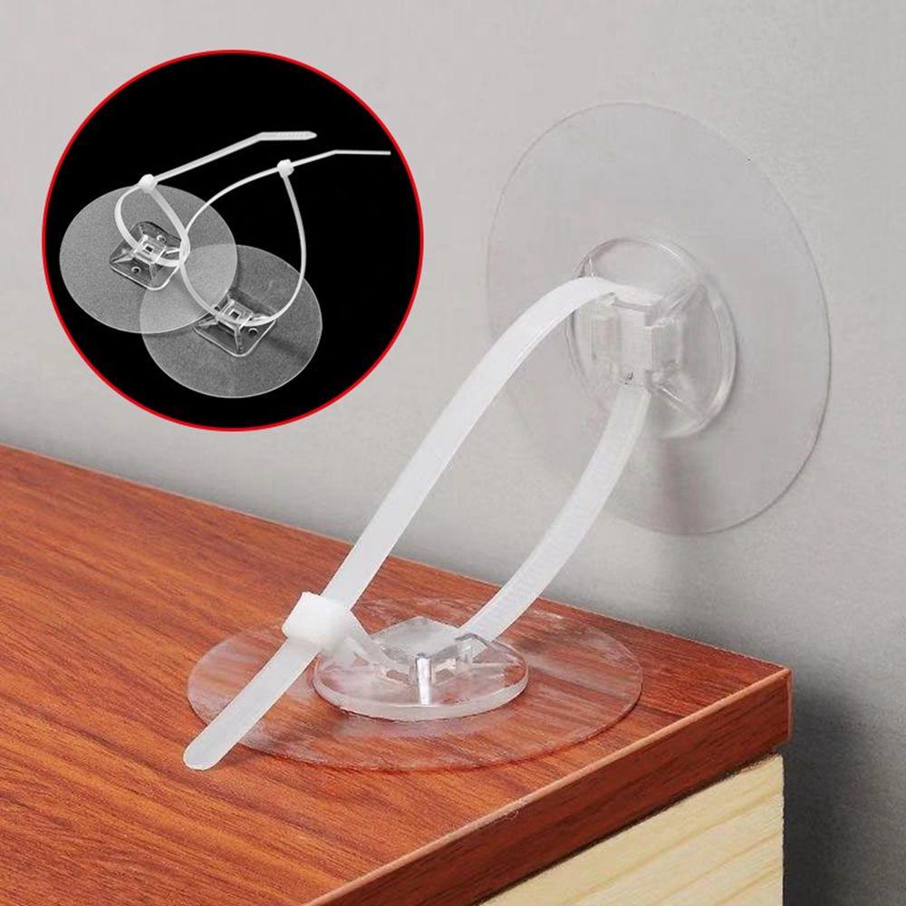Giá Đỡ Cố Định Dây Cáp Không Cần Đục Lỗ Chắc Chắn Chống Rơi Vỡ Gắn Tường An Toàn Cho Bé