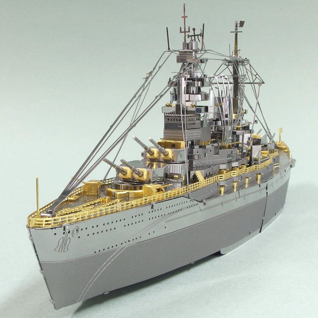 Tự Ráp Mô Hình Kim Loại 3D Tàu Chiến Thiết Giáp Hạm Nhật Bản Nagato Battleship ...