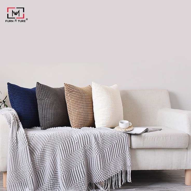 Gối tựa lưng dập caro ô nhỏ sang trọng MW01 thương hiệu MW FURNITURE