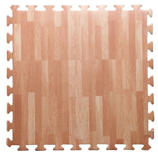 Combo 4 tấm thảm trải sàn vân gỗ kích cỡ to 60*60cm, dễ lắp đặt và tháo dỡ vệ sinh sau thời gian dài sử dụng