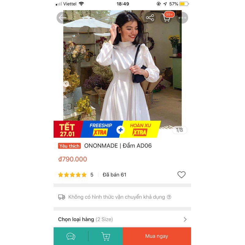 Váy size s nhà Ononmade