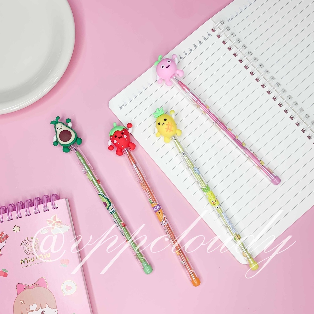 Bút chì khúc giáng sinh, halloween dễ thương tiện lợi, nhiều mẫu mã cho học sinh tiểu học