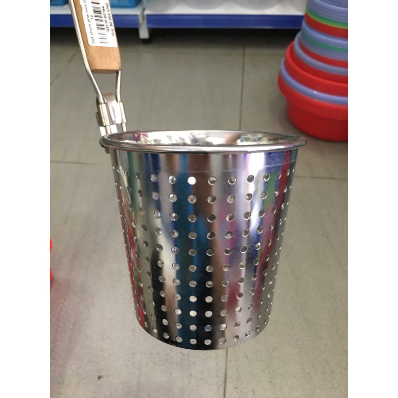Vá trụng phở inox lỗ nhỏ
