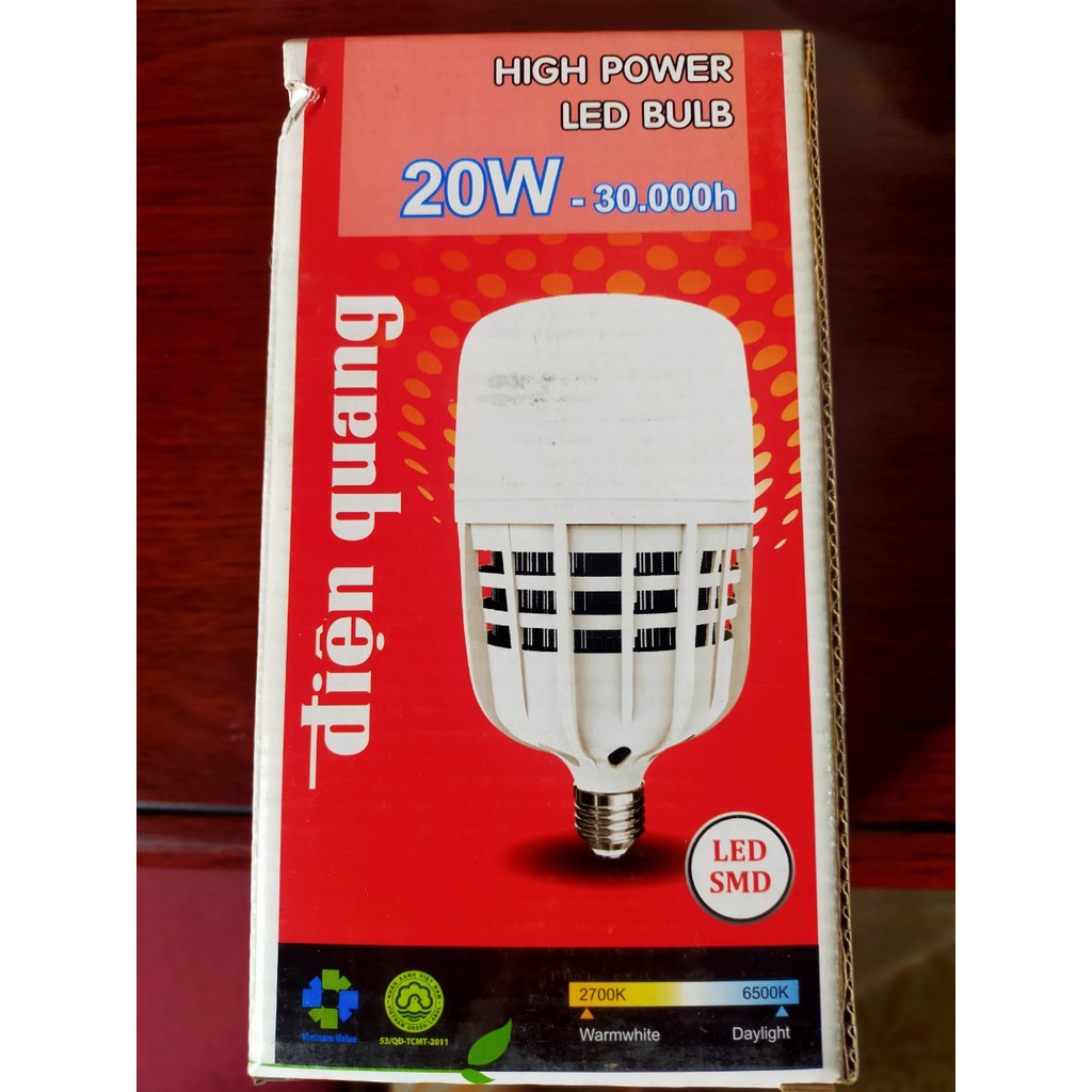 Đèn Led Bulb Điện Quang 20w ( chuôi E27 )