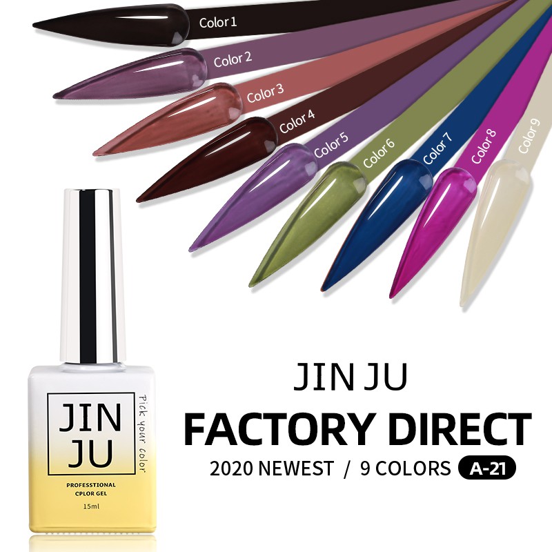 Sơn gel JINJU mã A21 chai 15ml chính hãng