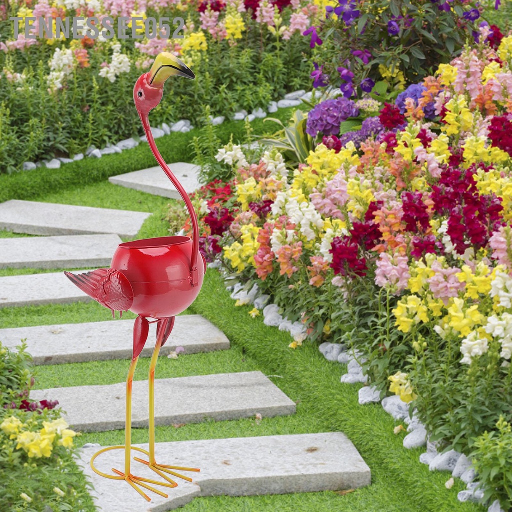 [Hàng Sẵn] Chậu Hoa Hình Chim Hồng Hạc Dễ Thương Dùng Trang Trí Sân Vườn【Tennessee052】