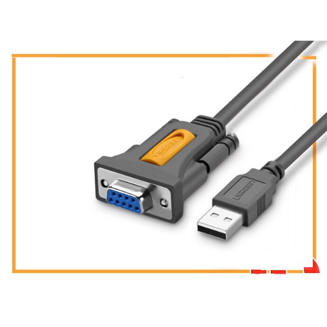 [Mã 252ELSALE hoàn 7% đơn 300K] Cáp USB to Com DB9 RS232 1.5M chính hãng Ugreen 20201