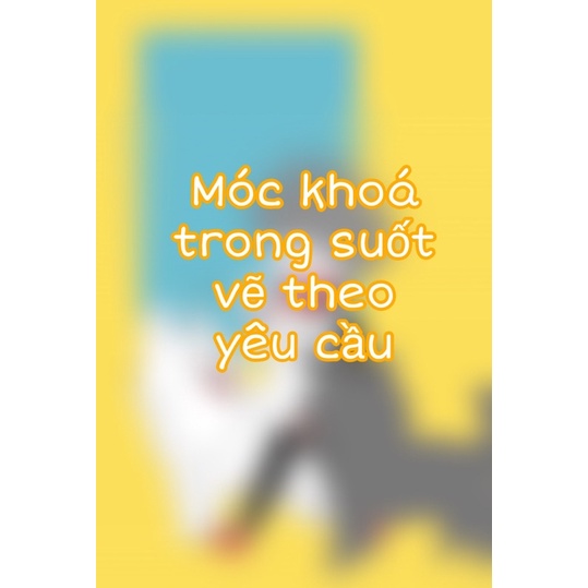 Móc Khoá Anime Trong Suốt Theo Yêu Cầu. Móc khoá anime. Móc khoá vẽ theo yêu cầu. Móc khoá meme anim