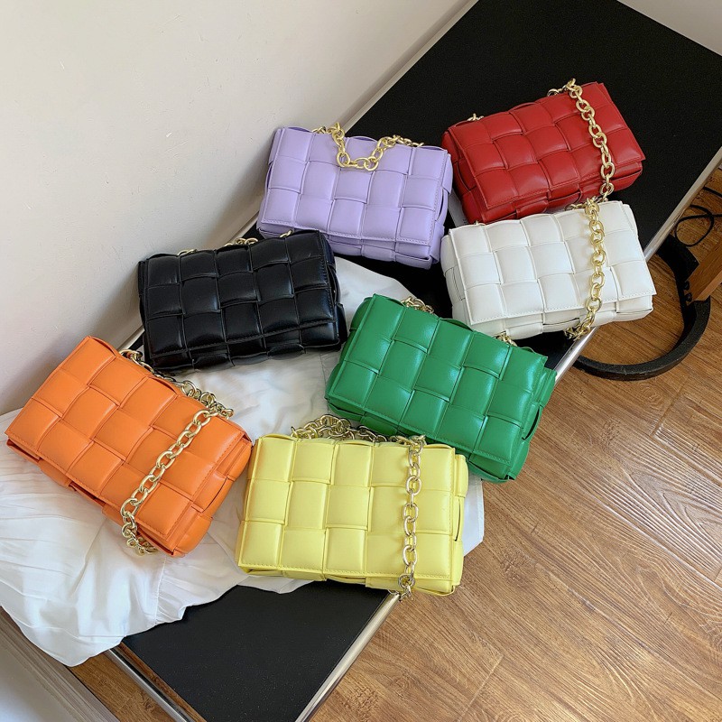 Túi Đeo Vai Da Pu Dáng Vuông Phong Cách Hàn Quốc 2021