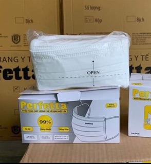 Hộp khẩu trang 3 lớp Perfetta ( 50 cái /hộp)