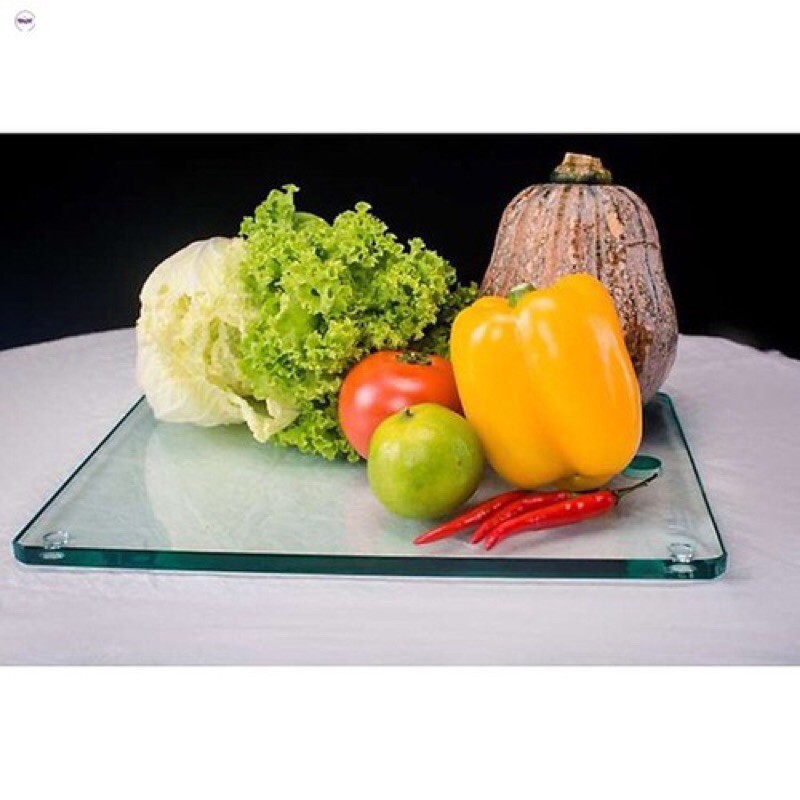Thớt kính cường lực dày 6mm, thớt kính cường lực nhà bếp tiện lợi