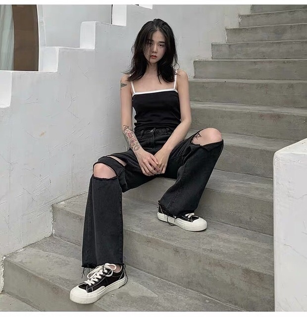 QUẦN RÁCH LỖ TO