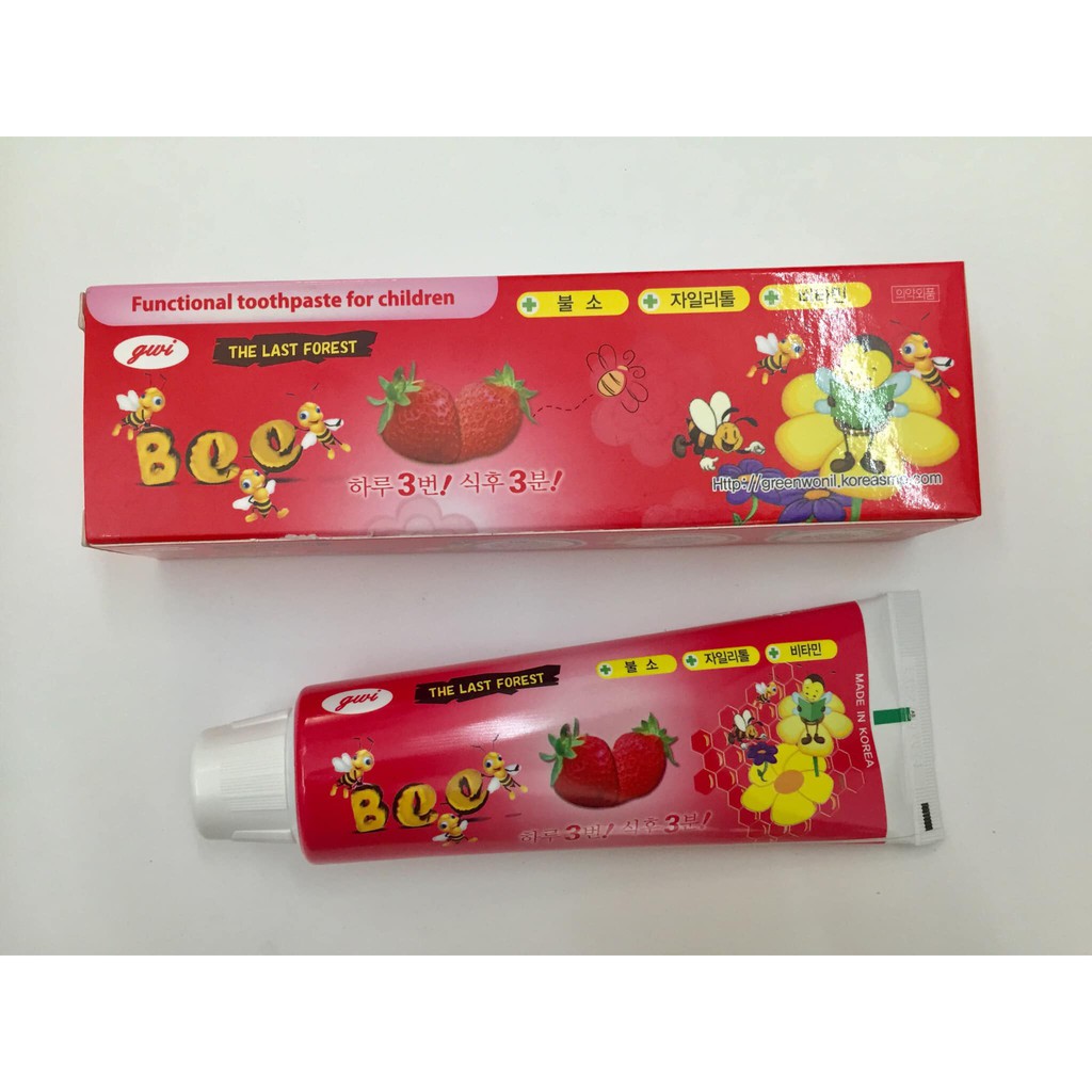 Kem đánh răng trẻ em con ong BEE Hàn Quốc 90g