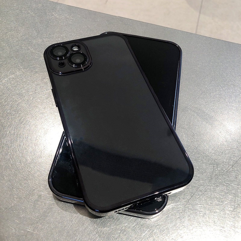 Ốp Điện Thoại Silicon Mềm Trong Suốt Viền Vuông Sang Trọng Cho iPhone 13 11 12 Pro Max Xs Max