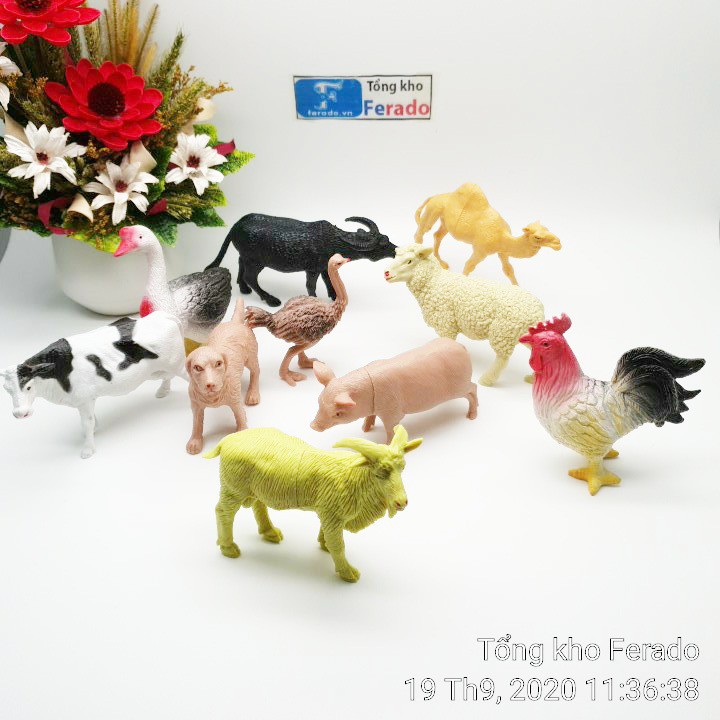 Bộ 10 mô hình đồ chơi động vật rừng cho trẻ em