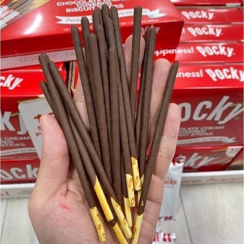 Bánh pocky sôcôla chuẩn Thái Lan hộp to 12 gói