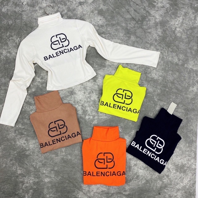 Áo thun tay dài cổ lọ balen chất thun borip cao cấp chuẩn shop | BigBuy360 - bigbuy360.vn