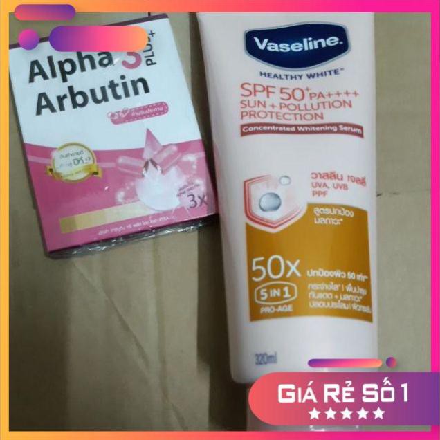[KHO SỈ] Combo dưỡng da Vaseline 50+++ thái lan