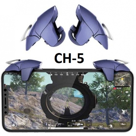 Nút bắn PUBG, FF, RUL cao cấp Blue Shark Cá Mập Xanh- Nút bấm chơi game ấn cực đã cho mobile.