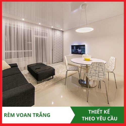 Rèm Voan Trắng Decor cực xinh, rèm voan dán tường tiện lợi trang trí cửa sổ phòng ngủ, phòng khách, spa siêu đẹp