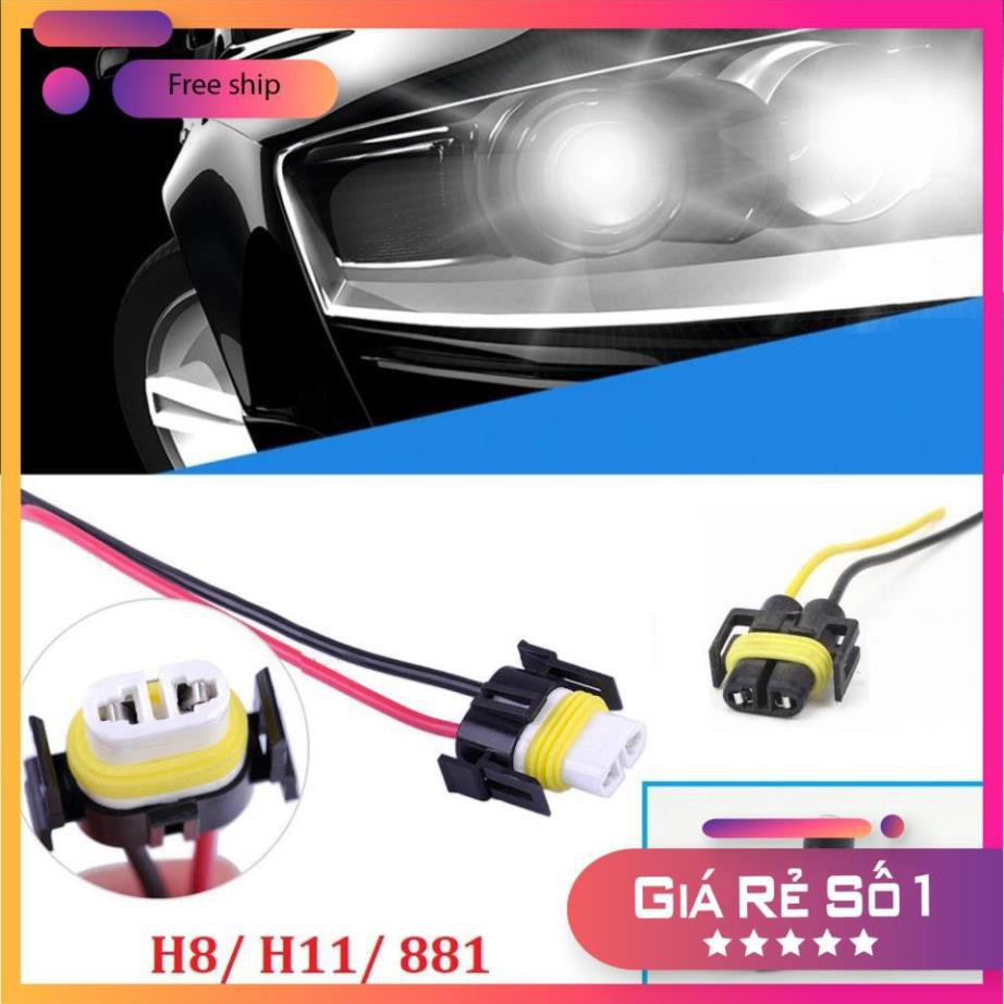 ⚡️GIÁ TỐT⚡️ Chuôi Đèn/ Chấu Đèn Pha 9005 9006 H8/H11/881 - Cổng Kết Nối/ Đầu Nối Dài Chân Đèn Cho Xe Ôtô