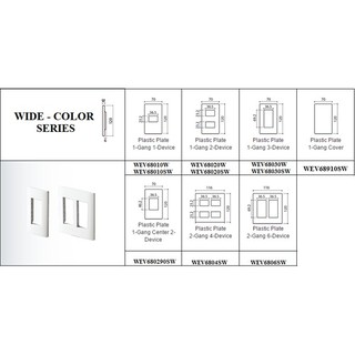 Mặt dùng cho ba thiết bị Panasonic WEV68030SW