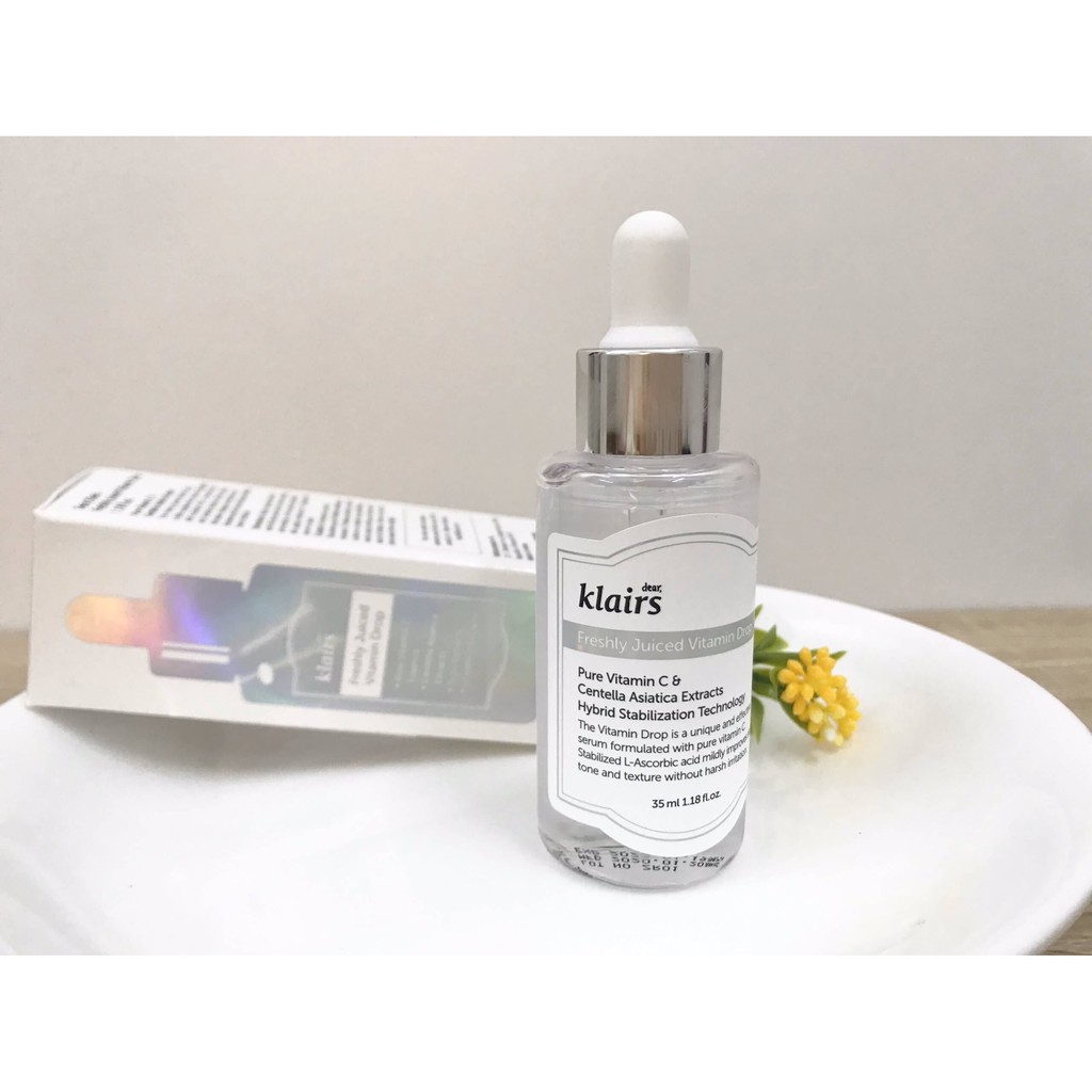 Tinh Chất Klairs Vitamin C Dưỡng Sáng Da, Mờ Thâm 35ml Freshly Juiced Vitamin Drop