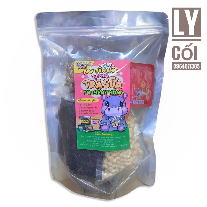 Set nấu trà sữa (trà sữa phúc long,thái,truyền thống)