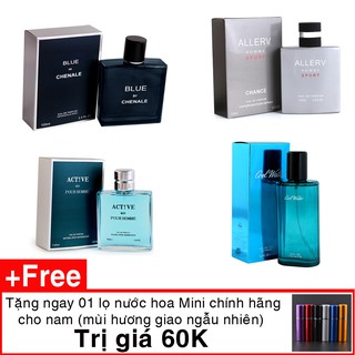 Nước hoa nam chính hãng lưu hương lâu 100ml tặng quà 60k