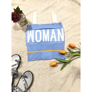 áo 2 dây croptop len tăm