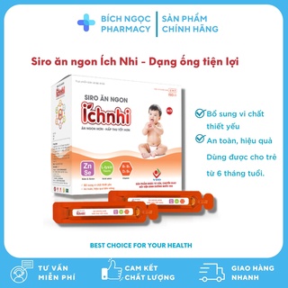 ☑️[Chính hãng] Siro Ăn Ngon Ích Nhi Dạng Ống Hộp 20 ống * 10 ml