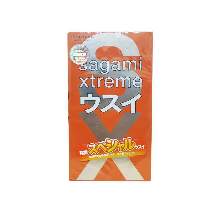 Combo 2 hộp bao cao su Sagami cao cấp, siêu mỏng, siêu bôi trơn, che tên sản phẩm khi giao hàng.