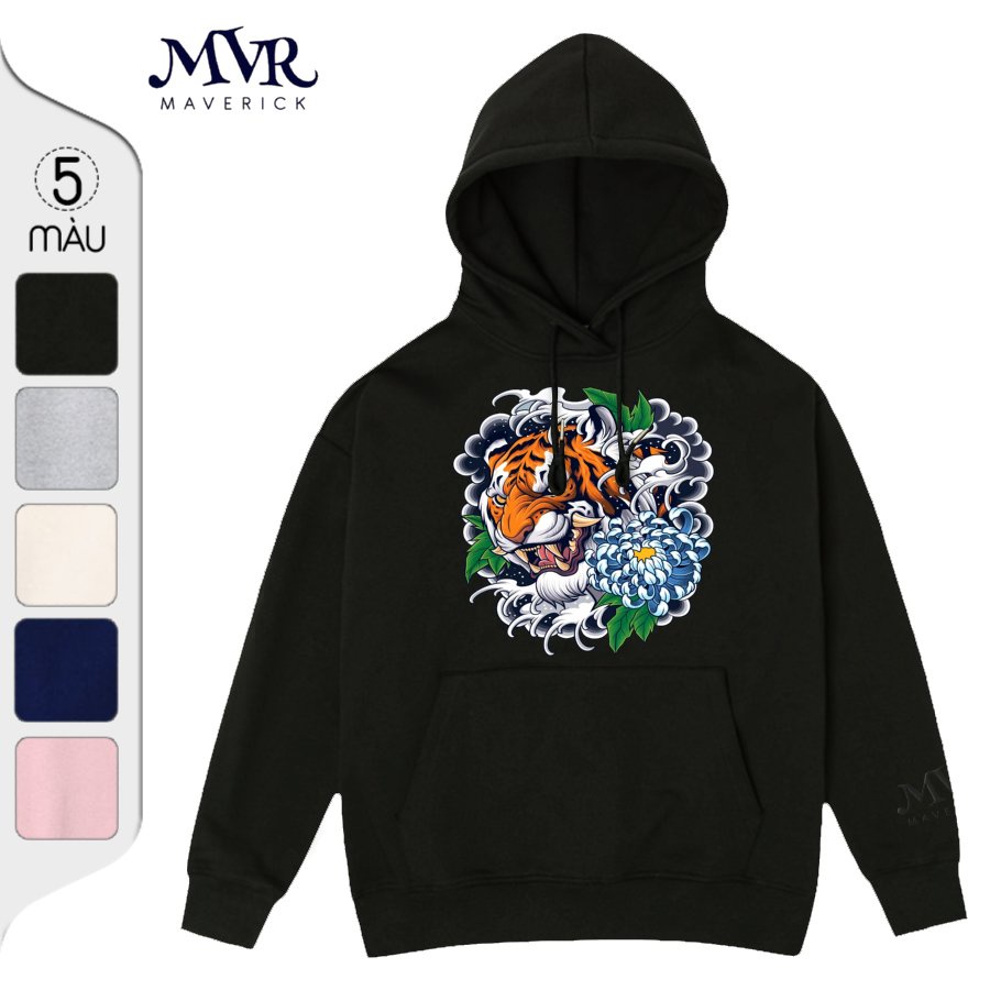 Áo Khoác Có Mũ Trogng Đầu Hình Cọp Tiger Tattoo Style 2022 Hoodie Unisex Nam Và Nữ Đủ Size BB1340