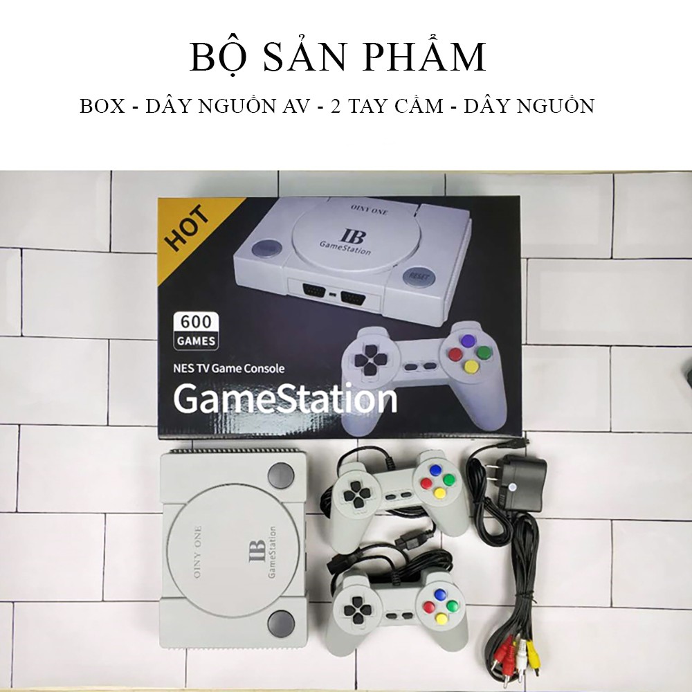 Máy chơi game 4 nút- Máy chơi game cầm tay gameStation IB tích hợp 600 games, phiên bản AV, bảo hành 2 năm