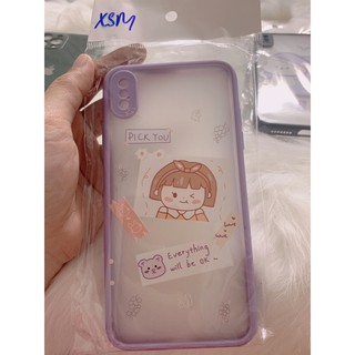 Ốp lưng iphone nhám hình 6s/6plus/7/7plus/8/8plus/x/xs/xsm/11/12