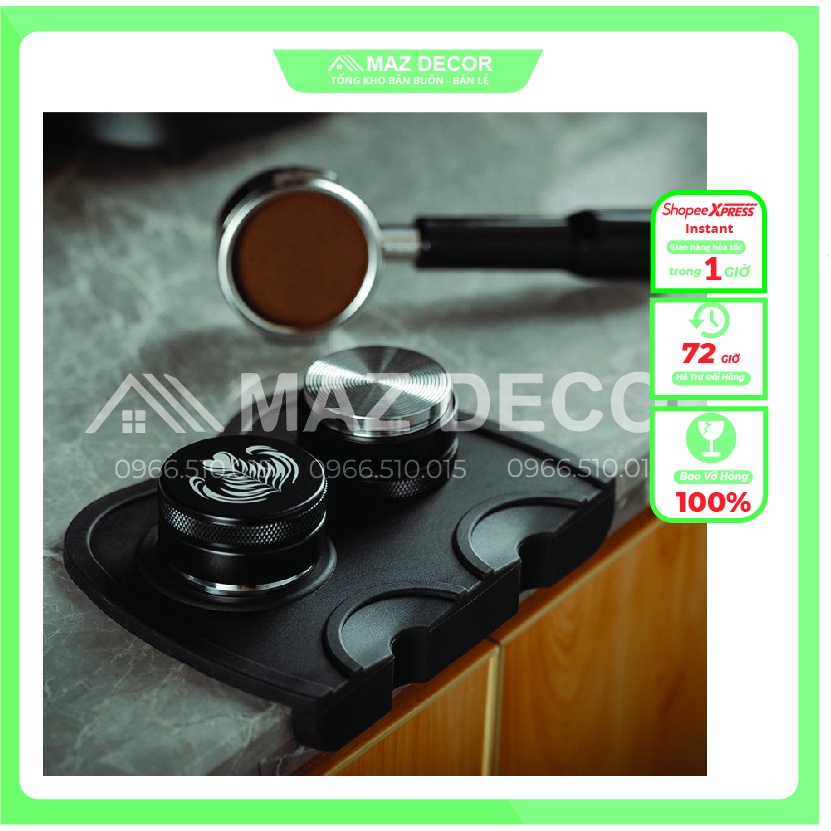 Miếng lót Thảm Silicon Để Dụng Cụ Nén Cà Phê Espresso TAMPING MAT – ĐẾ CAO SU NÉN CÀ PHÊ - TAMPER