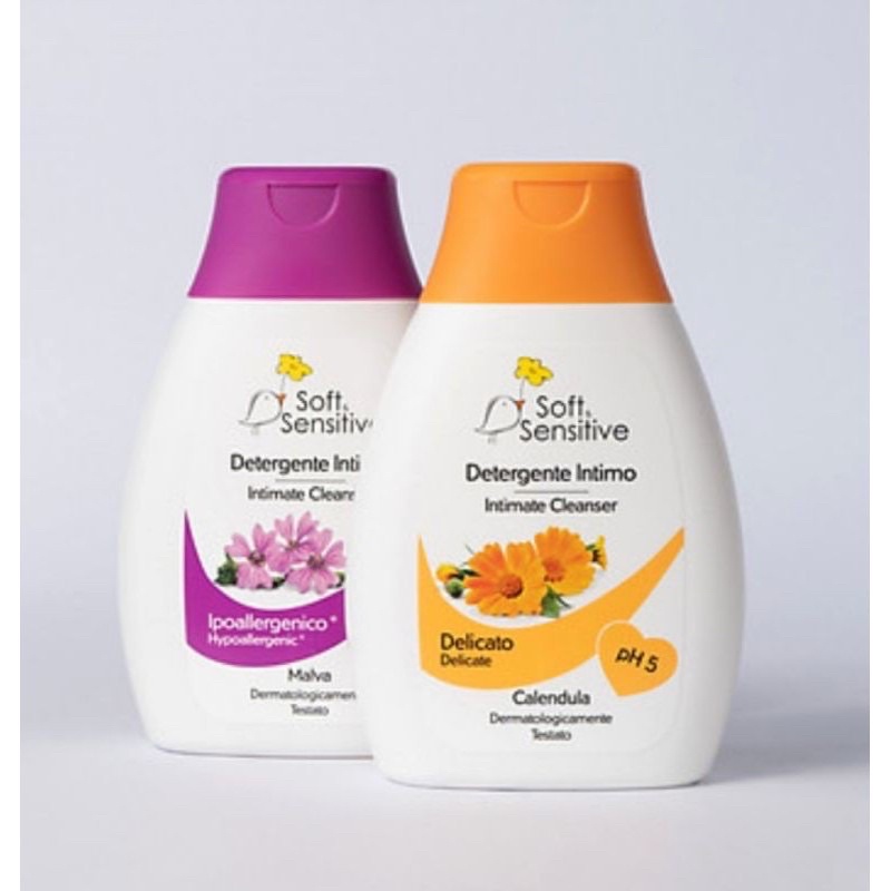 Dung dịch vệ sinh Soft Sensitive  hương hoa cúc  nhập khẩu Italy 200ml
