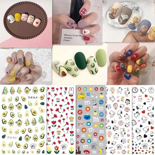 Set hình dán nhiều mẫu mã cực xinh trang trí móng tay