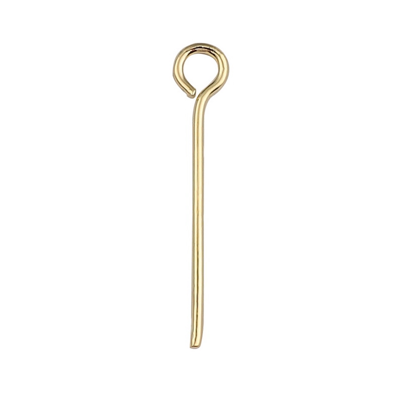 Ghim đầu khoen mạ vàng 18k 20 25 30 35 40 50 mm dùng làm trang sức diy