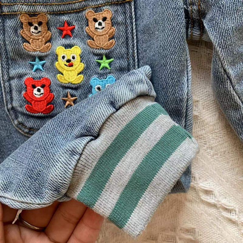 Quần Jean Denim Dài Mềm Mại Thời Trang Nhật Hàn Dễ Thương Cho Bé Trai