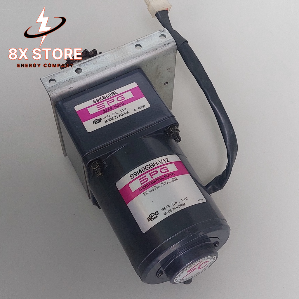 Motor giảm tốc 40W/90w 220VAC SPG GGM kèm bộ điều khiển tốc độ + hộp giảm tốc