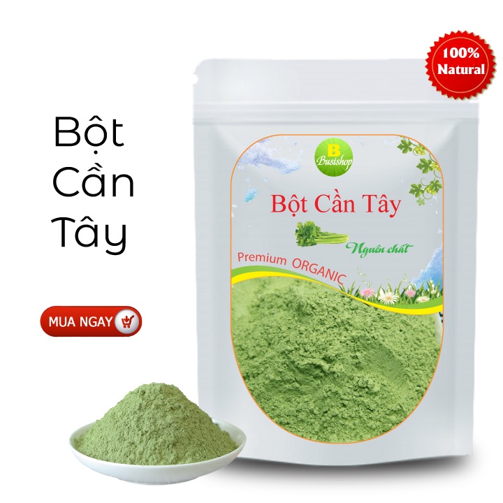 Bột cần tây sấy lạnh nguyên chất (100gr) Gúp Giảm Cân, Thanh Nhiệt, Đẹp Da