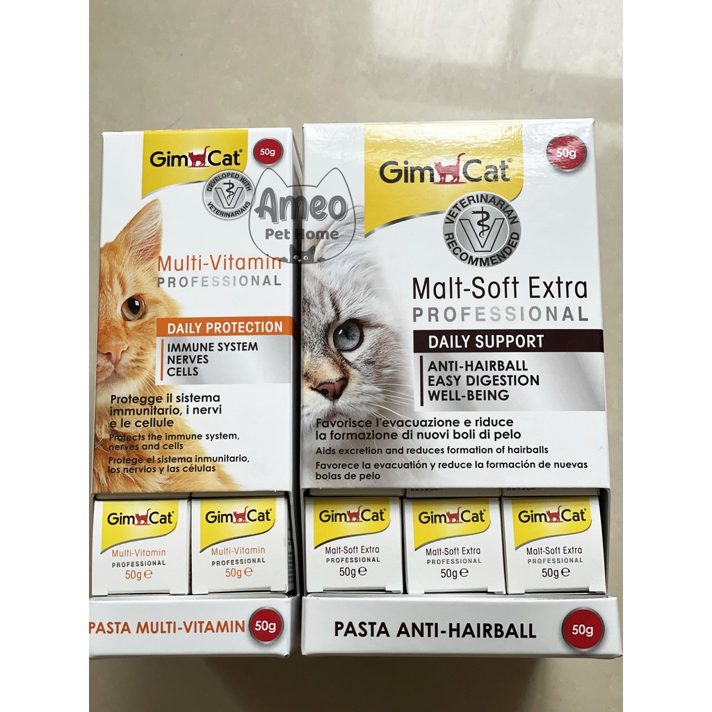 Gel dinh dưỡng cho mèo Gimcat Malt-Soft Extra Anti Hairball | Gel gimcat cho mèo tiêu búi lông và hỗ trợ tiêu hóa