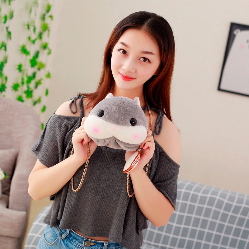 Túi xách đeo chéo vai hình chuột hamster hoạt hình dễ thương