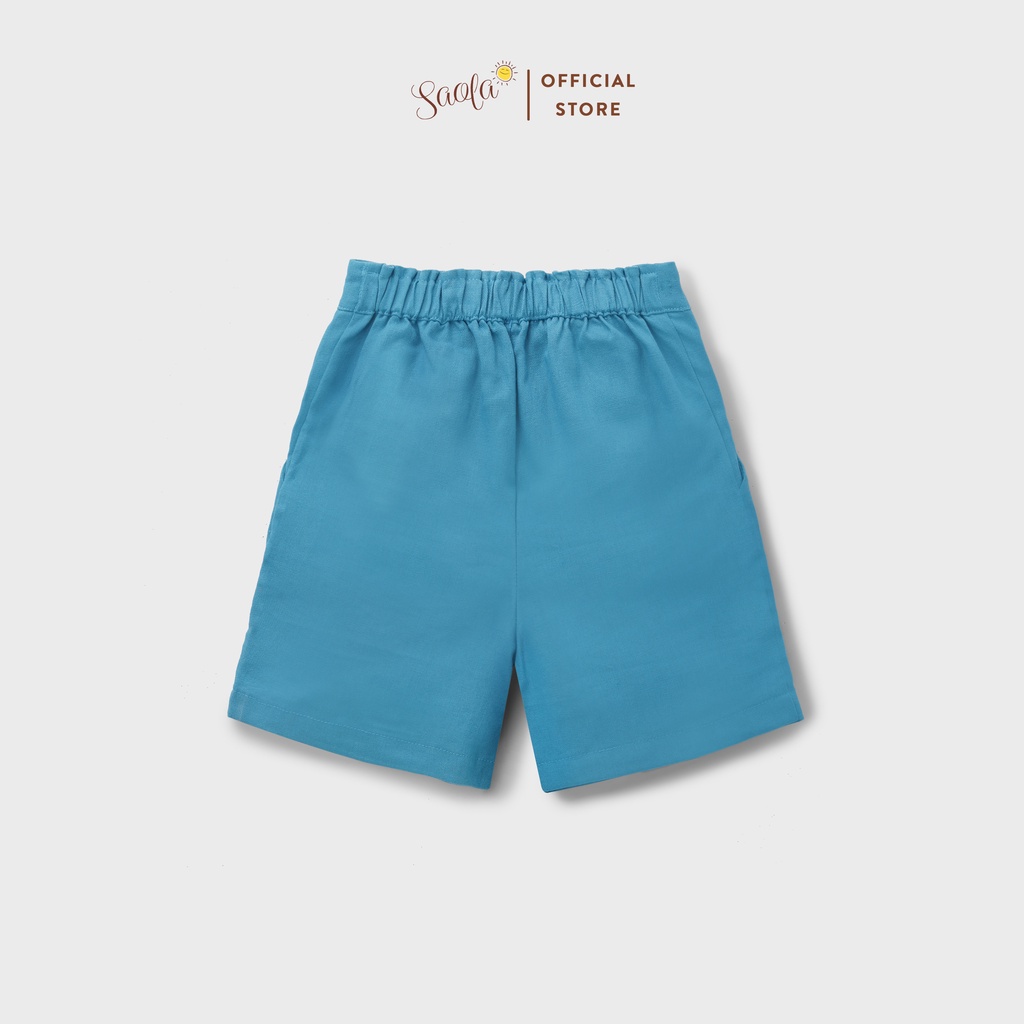 Quần Short Ống Suông Cạp Chun Phong Cách Hàn Quốc Cho Bé - SILAS PANTS - PAL004 - SAOLA KIDS CLOTHING